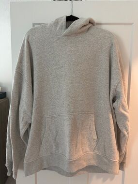 Abercrombie & Fitch Light Gray Hoodie Sweatshirt